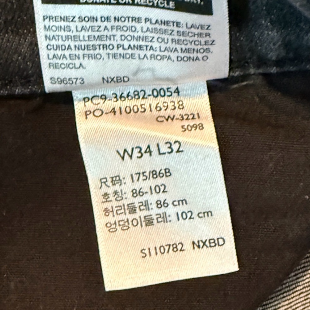 Denizen from Levi's 208 Regular Taper Jeans Faded Black Gray 34x32 - Picture 8 of 8